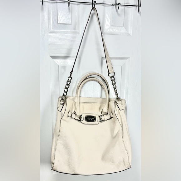 Michael Kors Large Hamilton Luggage Leather Tote Bag Purse - Picture 1 of 9